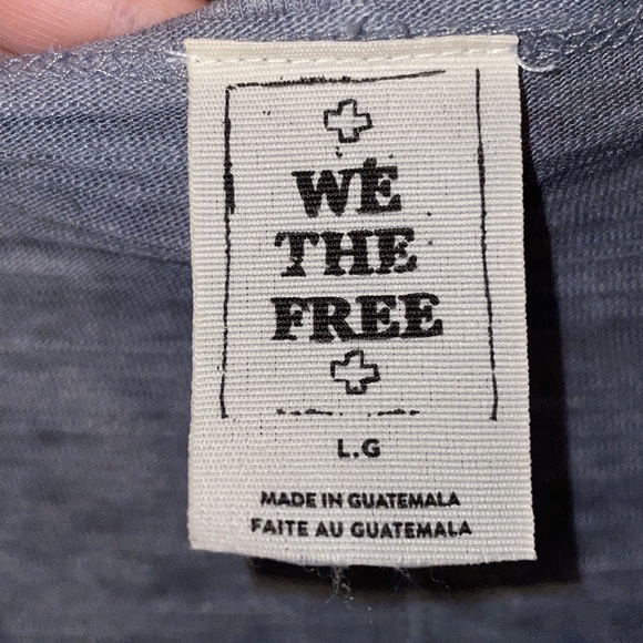 Distressed Free People V-neck Tee - Picture 5 of 5